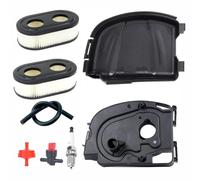 8 Pcs Air Filter Cover Assembly Kit, Replaces 594106 798452, Service Spares Compatible with Briggs & Stratton 500E 550EX 675EXi, Petrol Mower Engine Maintenance with Spark Plug & Fuel Valve