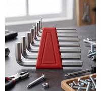 8 Pcs Allen Key Set (Metric Short L-Type Spanner), Red
