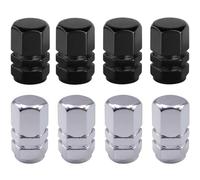 8 Pcs Aluminum Tire Valve Stem Caps Aluminum Tyre Valve Caps Screw-On Wheel Caps Accessoriesfor Car Tyres Universal Tyre Valve Caps Car Caps with Gasket for Motorbike, Trucks,SUV.