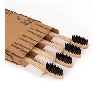 8 Pcs Bamboo Toothbrushes Soft Toothbrush with Wooden Handle Eco Friendly Bamboo Toothbrush with Plastic Free Packaging for Adults Travel Toothbrush Set