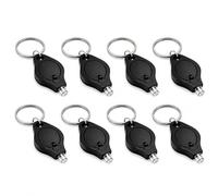 8 Pcs Bank Note Checker Uv Light, Money Pens Checker Uk Keyring Torch, Mini Uv Note Checkers Keychain Torch, Pocket Size Mini Lights Bank Notes Checkers Pen For Anti Counterfeiting Detection Black