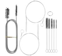 8 Pcs Bathroom Kitchen Sink Unblocker Tool, Bath Drain Unblocker Tools, Double Ends Plumbing Unclogger Tool Drain Cleaning Brush Tools for Bathroom Shower Kitchen Plughole Hair Clog Remover