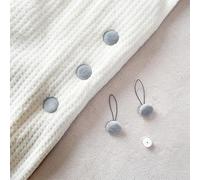 8 Pcs Bed Sheet Clips for Quilt Duvet Cover - Anti-Slip Blanket Holder with Crochet Hook, Needleless Fixator for Fitted Sheets, 2x2 cm, Blue(Gray)