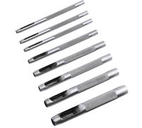 8 Pcs Belt Hole Puncher, Leather Belt Hole Punch Tool for Leather Watch Band Belt Gasket Watch Belt Canvas Gasket and Pvc Mat
