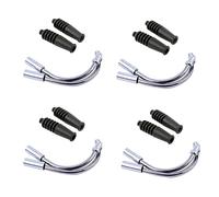 8 PCS Bicycles V-Brake Brake Noodles And Boot Set Bike Brake Bend Tube Plastic Sleeves Boot Protector Hoses Bike Part V Bike Brake Noodles Cable Guide Pipe Cycling Brake Pipe Bicycles Accessories