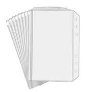 8-PCS Binder Pocket Cash Envelopes A5 A6 A7 Zipper Folders Money Budget Document Filing Inserts(A5 8pcs)