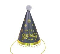 8 Pcs Birthday Party Hats Colorful Paper Cone Felt Pompoms Art Craft Children's Day Kids Adults Festival Party Costume Accessories For Kids, Adults(Color 2)