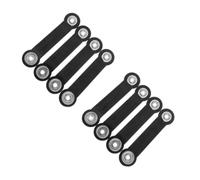 8 Pcs Black Iron Glider Bench Arm Hardware for Outdoor Patio Rockers | Smooth Operation, Weather Resistant Build, Easy Installation, Highstrength Durability, for Garden Bench Rocker Use