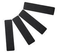 8 Pcs Black PVC Anti-slip Tape for Outdoor Steps and Decks Safety | Pre- Strips, Reduce Slipping Risk, for Pets and Adults, Black Finish, Outdoor Use