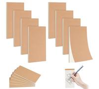 8 PCS Blank Flip Book,100 Pages Sketchpad Sewn Binding, Kraft Cover Hand Note Paper Small Drawing Paper for Office Work Travel Drawing Portrait Animation Tracing Creation Scrap Booking 14x7CM