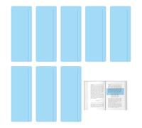 8 PCS Blue Dyslexia Overlays,Reading Tracker Bookmark Reduce Visual Stress,Blue Overlay for Dyslexia,Guided Reading Strips for Dyslexia, ADHD and Visual Stress,Teaching Supplies for Classroom