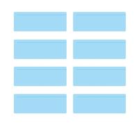 8 PCS Blue Overlay for Dyslexia, Blues Overlay Strips for Guided Reading,DyslexiaReduce Visual Stress Teacher Teaching Supplies for Classroom,for Dyslexia(Sky Blue)