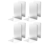 8 Pcs Book Stands L-Shaped Bookends Book Holders Shelf Bookends Stoppers Decorative For Office