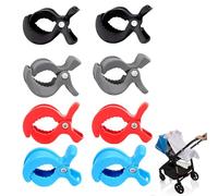8 Pcs Buggy Clips, Pram Clips for Buggy, Pram Clips, Pram Clip, Pram Accessories, Pushchair Clips, Buggy Clips for Pram, Buggy Clip, Pushchair Accessories with Strong Grip, Organize Blankets and Toys