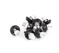 8 Pcs Car Auto Aluminum License Plate Bolt Screws Black 1996-2023
