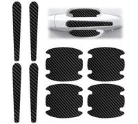 8 PCS Car Door Handle Protective Film,Car Door Handle Protectors,Cars Doors Handles Scratch Protectors,Auto Doors Handles 3D Carbon Fiber Universal Scratch Protection Cover.