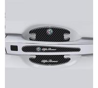 8 Pcs Car Door Handle Protector Sticker for Alfa Romeo 4C Spider 2015-2019, Car Door Guard Film Waterproof Anti Scratch Paint Protection Strips for Vehicles