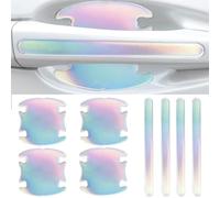 8 Pcs Car Door Handle Protectors, for VW T-ROC 2019-2024 Car Door Handle Protective Film, Anti-Scratch Paint Guard Stickers for Auto Side Handles