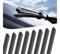 8 Pcs Car Wiper Blade Replacement Strips, Adjustable Frameless Windscreen Blade Refills, Rubber Boneless Windshield Wiper Strip, Universal Wiper Rubber, Rubber Wiper Replacement for Car