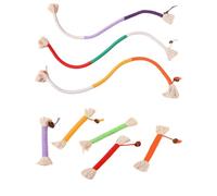8 PCS Cat Chew Rope Toy with Silvervine Fruit, Silent Self Play Biting String for Kittens, Chew Stick for Cats - Silvervine Seed Dental Rope Toy, Kitten Teething & Night Play