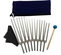 8 Pcs Chakra Tuning Forks Set, For Healing Sound Therapy, With Hammer Cloth And Bag, For Buddhists Yoga Teacher Sound Healer