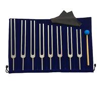 8 Pcs Chakra Tuning Forks Set, With Hammer Cloth And Bag, For Healing Sound Therapy, For Buddhists Yoga Teacher Sound Healer