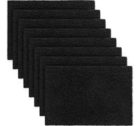 8 Pcs Charcoal Filters Compatible with Van Ness Cat Litter Box, Black 4.5 x 6.5Inch Replacement Activated Carbon Premium Odor Filters for Pureness F6 Zeloite Air Filter