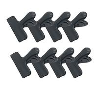 8 Pcs Chip Bag Clips,3inch Wide Stainless Steel Heavy Duty Chip Clips Bag Clips Food Clips, Perfect for Food Bags. Multipurpose for Kitchen, Home, or Office,Black