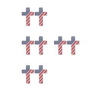 8 Pcs Christian Cross Metal Car Badge Decal for Suv Truck Emblems | Matte Alloy Finish, UV Fade Resistance, Universal Fit for Curved Surfaces, No Tools Needed