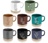 8 Pcs Christian Gift Mugs for Women, Ceramic Coffee Mugs