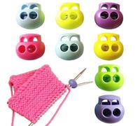 8 PCS Coloured Skull Knitting Stitch Stoppers, Needle Minder, Knitting Needle Point Protectors, Knitting Needle Stoppers, Knitting Supplies Fit Size 1-8 (2.25mm-5mm) Needles