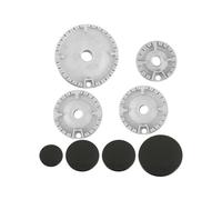 8 PCS Cooker Hat Set Oven Gas Hob Burner Crown Flame Cap Replacement Kit Fits Most Gas Stove Burners