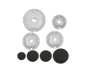 8 PCS Cooker Hat Set Oven Gas Hob Burner Crown Flame Cap Replacement Kit Fits Most Gas Stove Burners