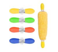 8 Pcs Corn Holders, Stainless Steel Corn Cob Holders Corn on The Cob Holders Skewers - Twin Pin Sweetcorn Holders, Interlocking Design Corn Skewers Forks for Home Cooking BBQ -Kitchen Gadgets
