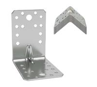 8 Pcs Corner Braces Brackets, Heavy Duty Angle Brackets, 90x90x65mm, 2mm Thick, Metal Steel Galvanised, L Shaped Bracket for Fixing and Repairing Cabinets Furniture, DIY Projects