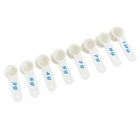 8 Pcs Creatine Scoop Set - Precision Measuring Spoons for 3g to 10g - Accurate Kitchen Supplement Scoops for Creatine, Protein Powder & Pre-Workout - BPA-Free Plastic