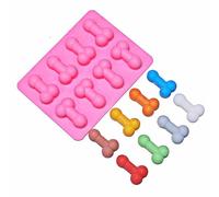 8 Pcs Creative Interesting shape Silicone Mold for Sugarcraft, Cake Decoration, Cupcake Topper, Chocolate, Candy,Ice Cube,Butter,Candle,Jewelry, Polymer Clay, Soap Making Baking Kitchen Tool