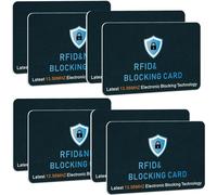 8 Pcs Credit Card Protector Set, RFID Blocking Card, Blocking Card Protector for Contactless Cards, Safe Shield Credit Card Protection Suitable for Professional with Strong Safety Awareness