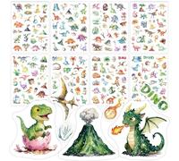 8 PCS Cute Dinosaurs Glitter Holographic Stickers for Kids Holographic Finish Decorative Stickers for Books School Bags Tablets Bicycles Drinking Cups(Dinosaurs)