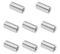 8 PCS Cylindrical Coupling Nuts, 304 Stainless Steel Round Connector Nuts (M6*20mm)