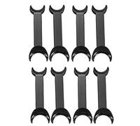 8 Pcs Dental Intraoral Cheek Lip Retractor Black Cheek Retractors Opener Mouth Opener Double Head T-Shape Dental Orthodontic Tool Surgical Retractor (Black, Small)