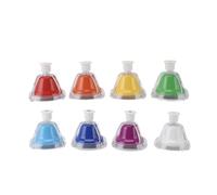8 Pcs Desk Hand Bell, 8 Notes Colorful Metal ABS Music Table Hand Bells Percussion Instrument, Desk Bells For Kids For Aid In Developing Color Perception Skills