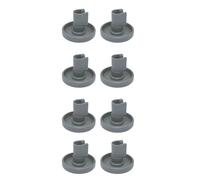 8 PCS Dishwasher Basket Wheels, 40mm Diameter, Compatible with AEG Favorit, Privileg & Zanussi, Grey Plastic Rollers for Upper or Lower Rack Repair, Spare Parts
