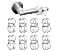8 Pcs Door Handle Bumpers,Stop Wall Damage Door Handle Protectors,Door Handle Bumper Guards,Door Handle Stopper,PVC Door Handle Protectors for Bathroom,Office,Toilet Door Stopper Handle(Clear)