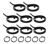 8 Pcs door Handle Spring Repair Set 2.25 Turn Coil 2.5mm Thick Lever on Rosette door Handle Springs Plus 6 Pcs House Ring Clips