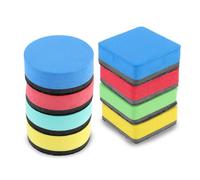8 Pcs Dry Erase Erasers Small Whiteboard Felt Wiper Pads Colorful Chalkboard Eraser White Board Cleaner Marker for Office Presentation Classroom Glass Home Teacher Student