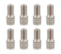 8 Pcs Dual-Seal Valve Stem Extension Kit 24mm Chrome-Plated Brass Tire Valve Extender for Easy Tire Inflation and Pressure Check on Cars SUVs Trucks and More