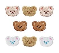8 Pcs Embroidery Patches Bear Iron on Patches DIY Sew on Patches Animal Patch Appliques for Repair Decoration T-Shirt Jeans Shoes Hat Children Clothes