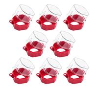 8 Pcs Emergency Stop Button Cover, Safety Power Push Button Switch Cover Protector, Plastic Emergency Stop Protection Cover with Adhesive Backing & Key Lock