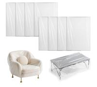 8 Pcs Extra Large Plastic Bags, 135 * 150cm Suitcase Storage Bag, Heavy Extra Large Clear Storage Bags, Clear Plastic Bag for Kitchen, Bathroom, Bedroom, Office, Luggage, Suitcase, Furniture